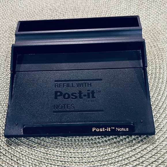 3M Post-It Notes Tray C-45 Note Tray Black Holder Desk Organizer 3M USA Vintage - Picture 1 of 5